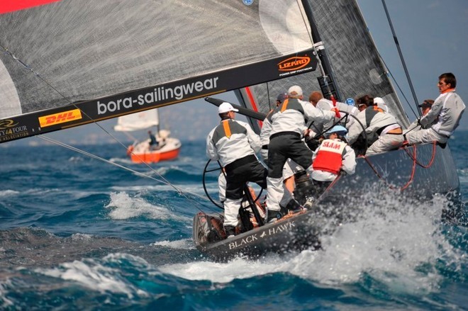 Igor Lah and James Spithill’s Team Ceeref, recent leaders of the RC 44 Class © Francesco Nonnoi